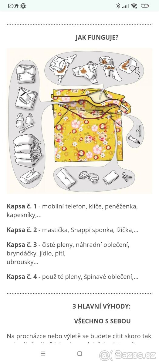 Set pro látkové pleny - 2