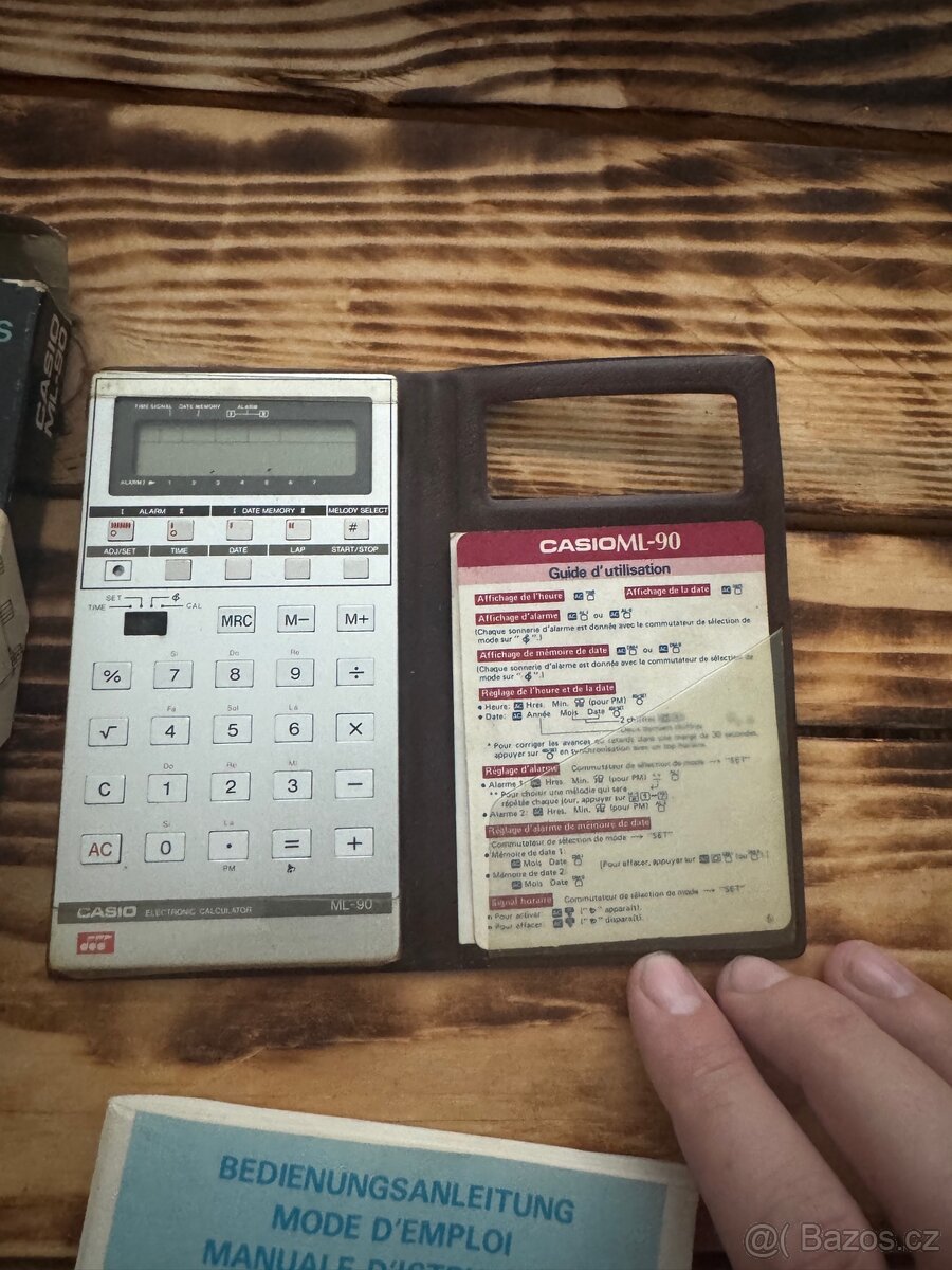 Retro kalkulačka Casio ML-90 – melodie, hodiny - 2