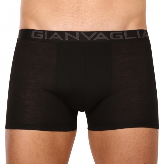 Nové 10PACK pánské boxerky Gianvaglia černé - Velikost L - 2