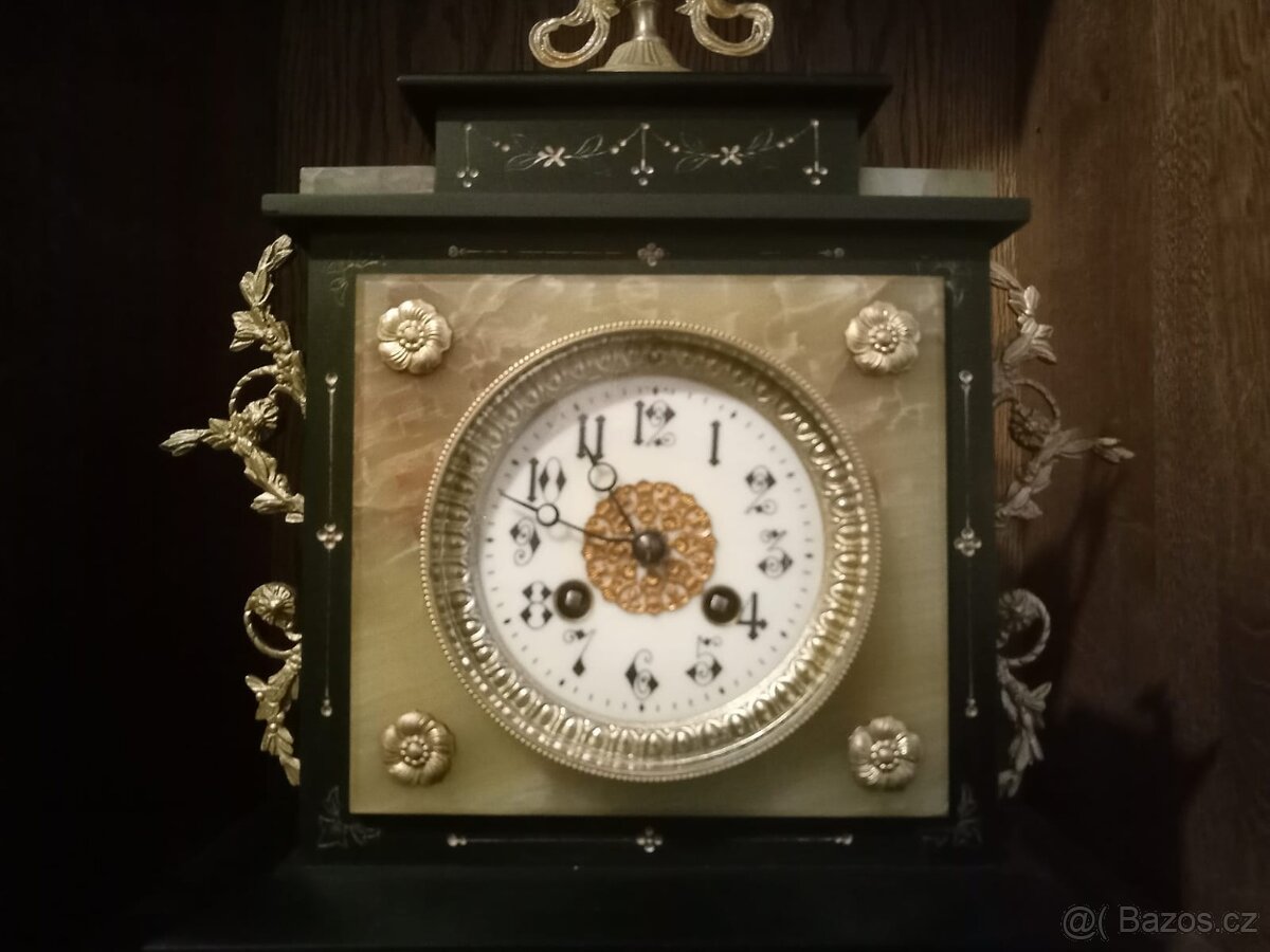 Starožitné krbové hodiny - 2