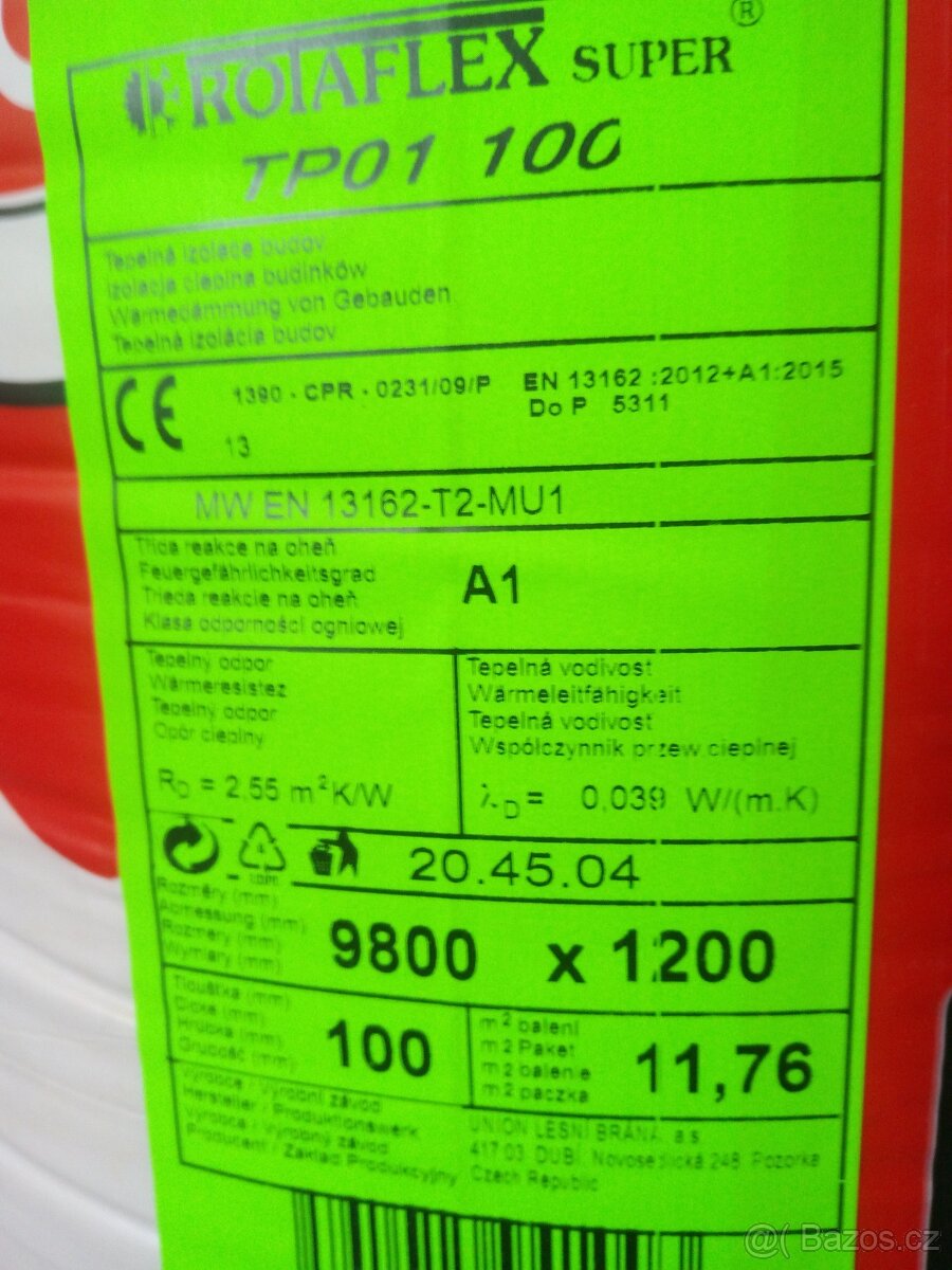 Izolační vata 100 mm - 2