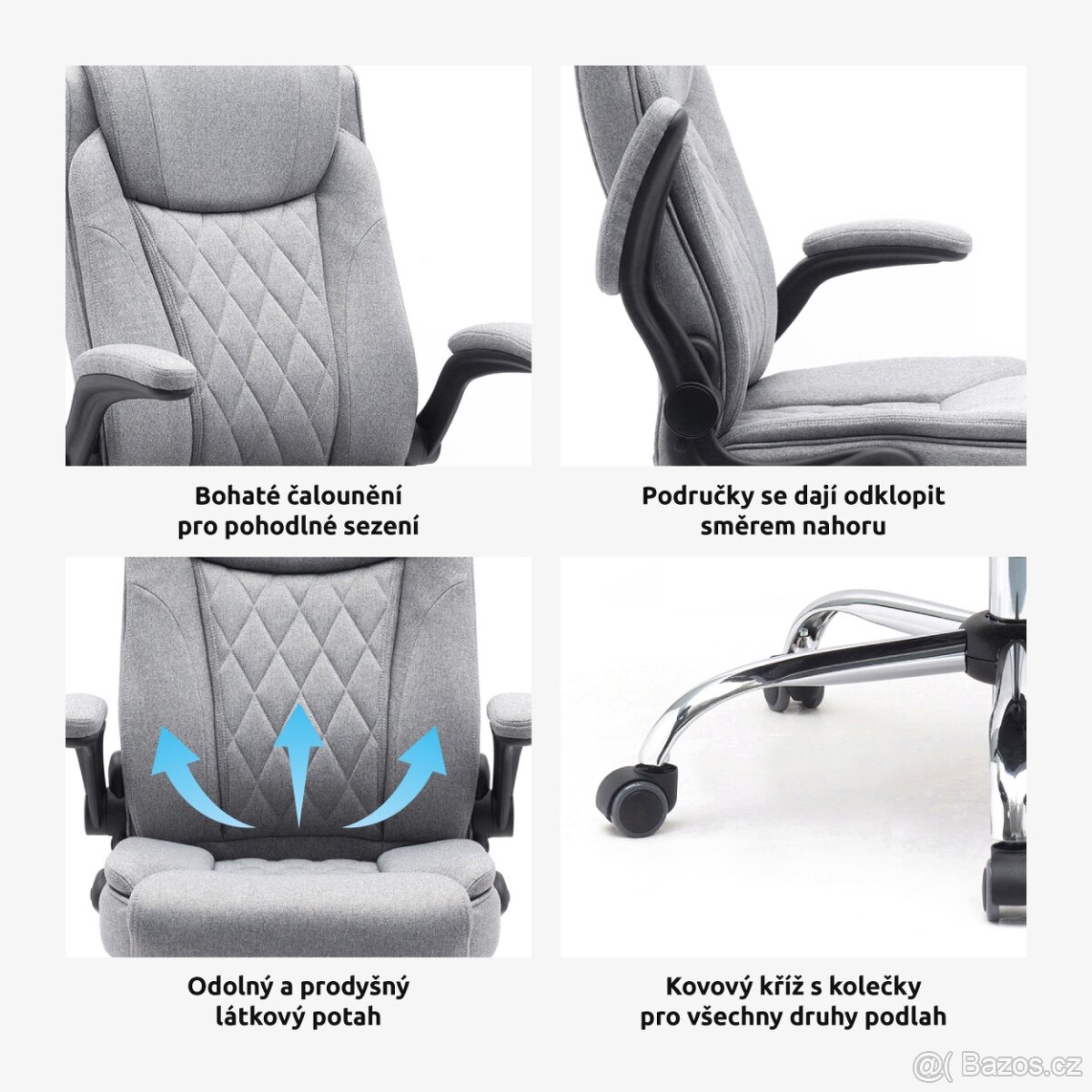 NOVÉ - Kancelářské křeslo COMFORTABLE nosnost 130 kg - 2