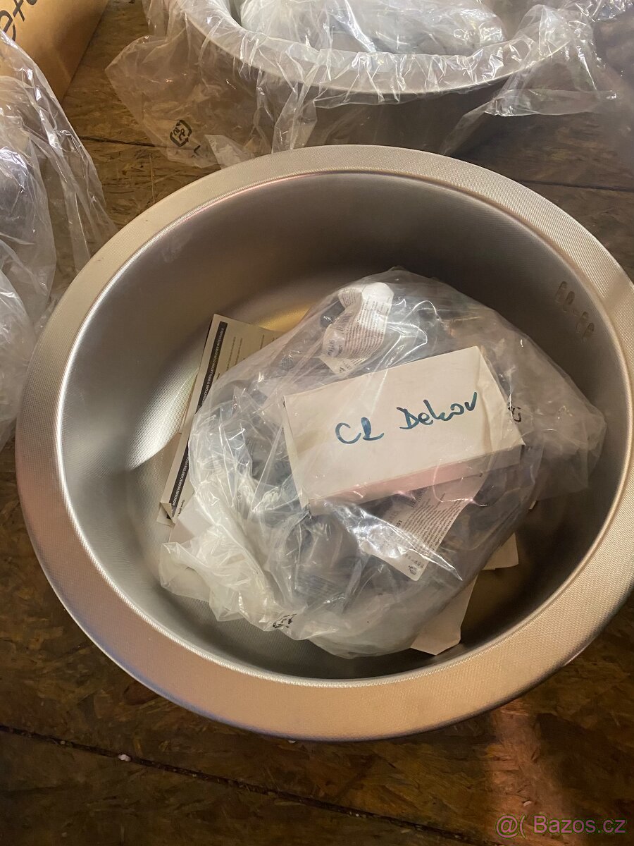 Nerezový kulatý dřez 2x - 2