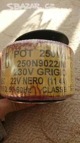 Toroidní transformátor trafo 230V/22V , 250VA - 2