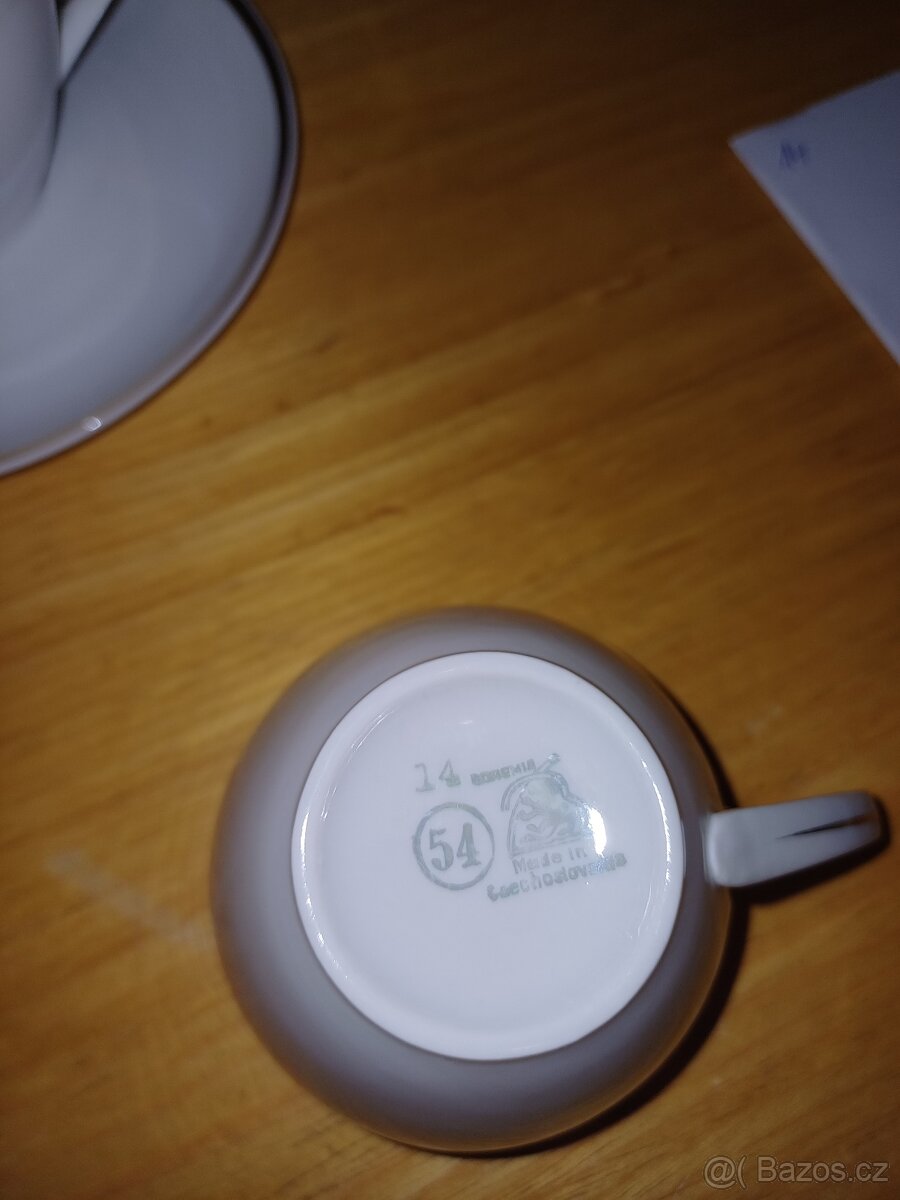 Kávový servis Bohemia, 6 os., 60. léta - 2