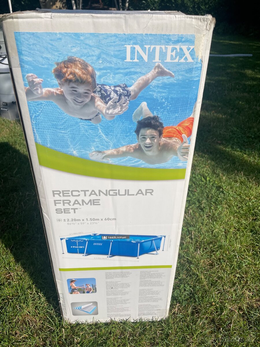 Intex Bazén Rectangular Frame 2,2 x 1,5 x 0,6 m s filtrací - 2