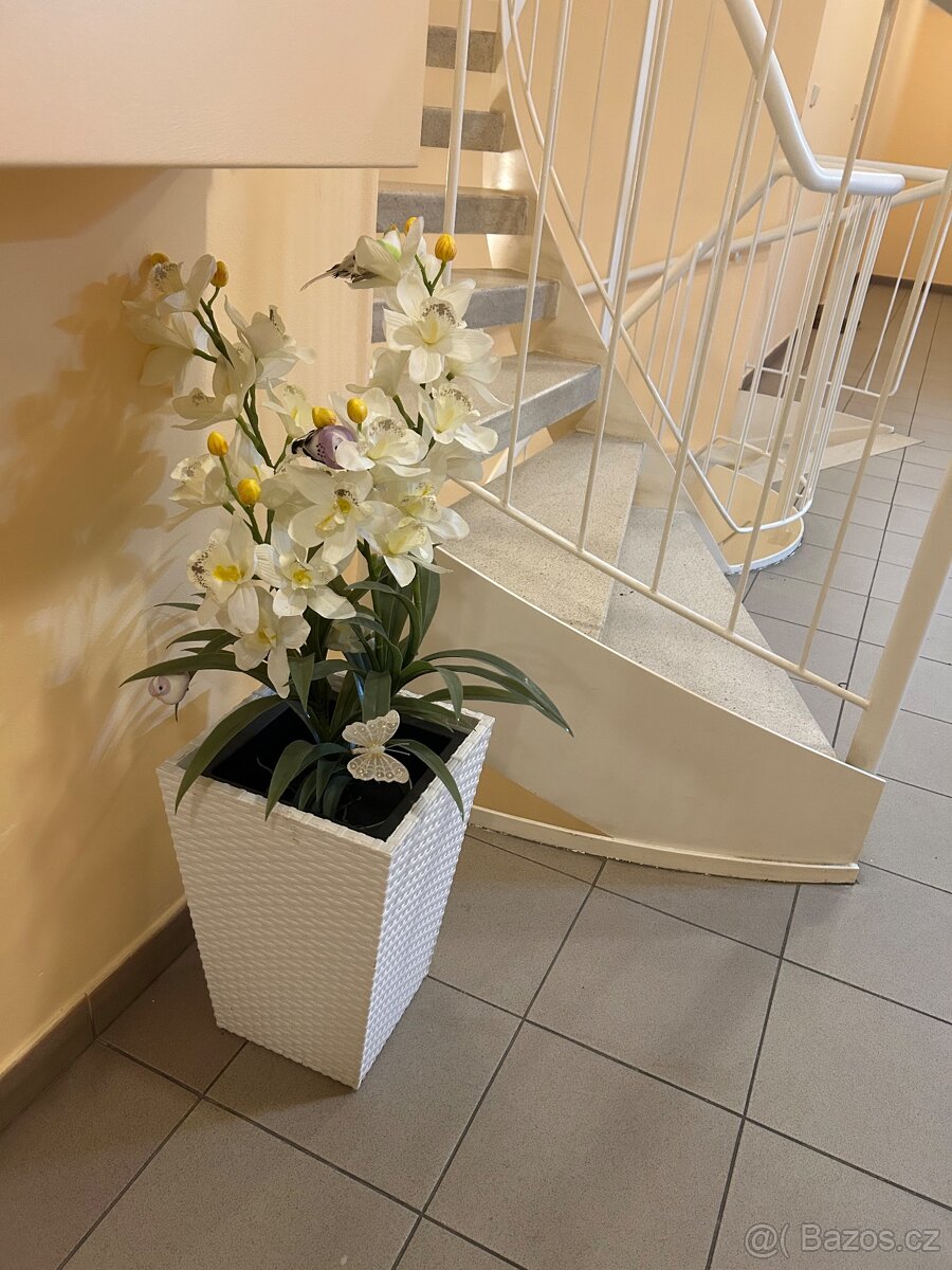Umělá kytka orchidej bez obalu - 2