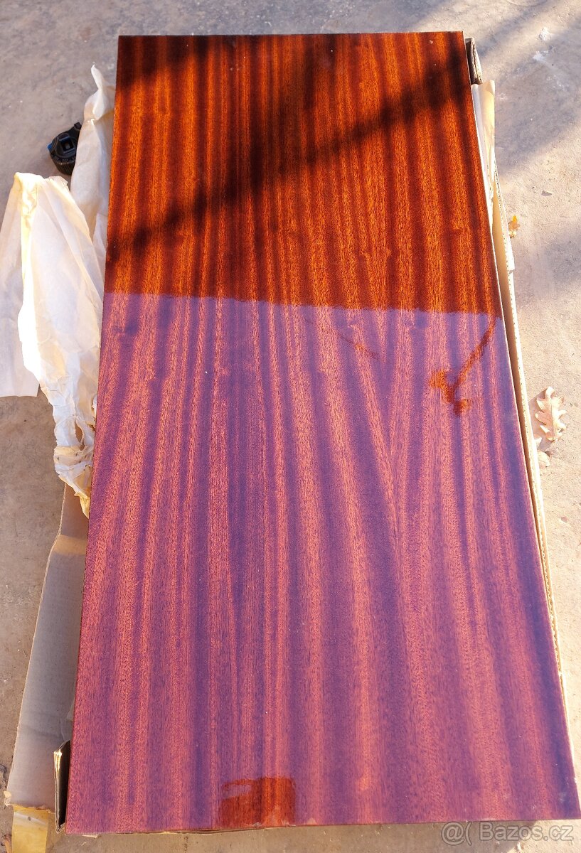 Konferenční stolek - mahagonový - retro - 2