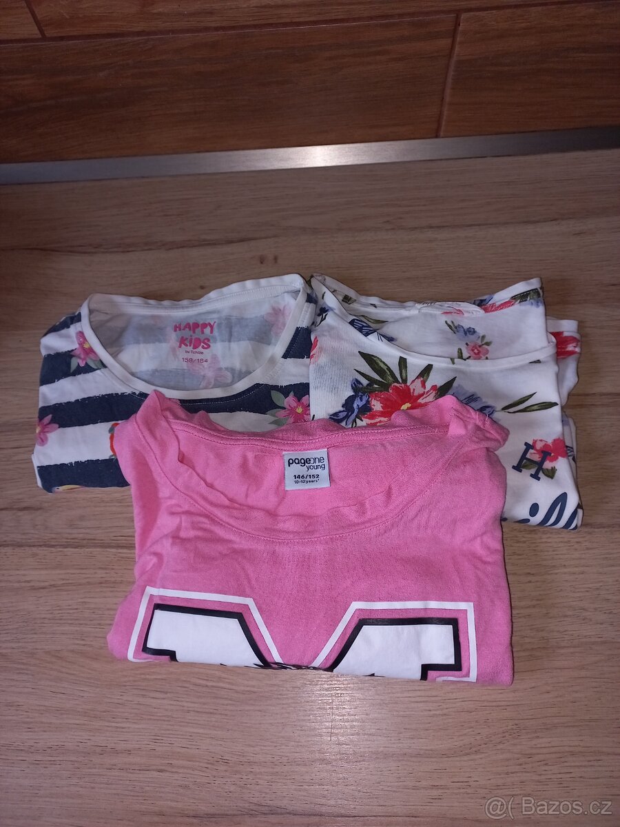 3x tričko dívčí - 2