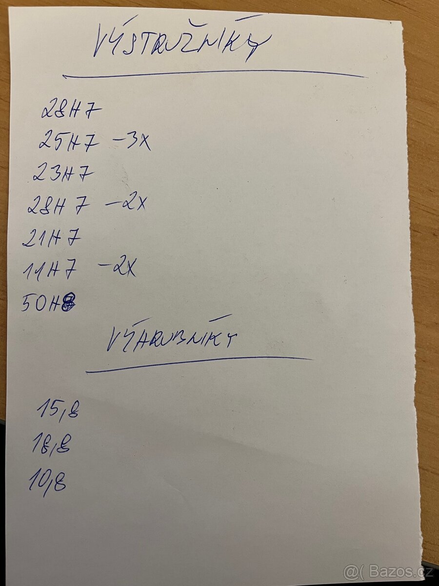 Výstružníky,výhrubníky nové - 2