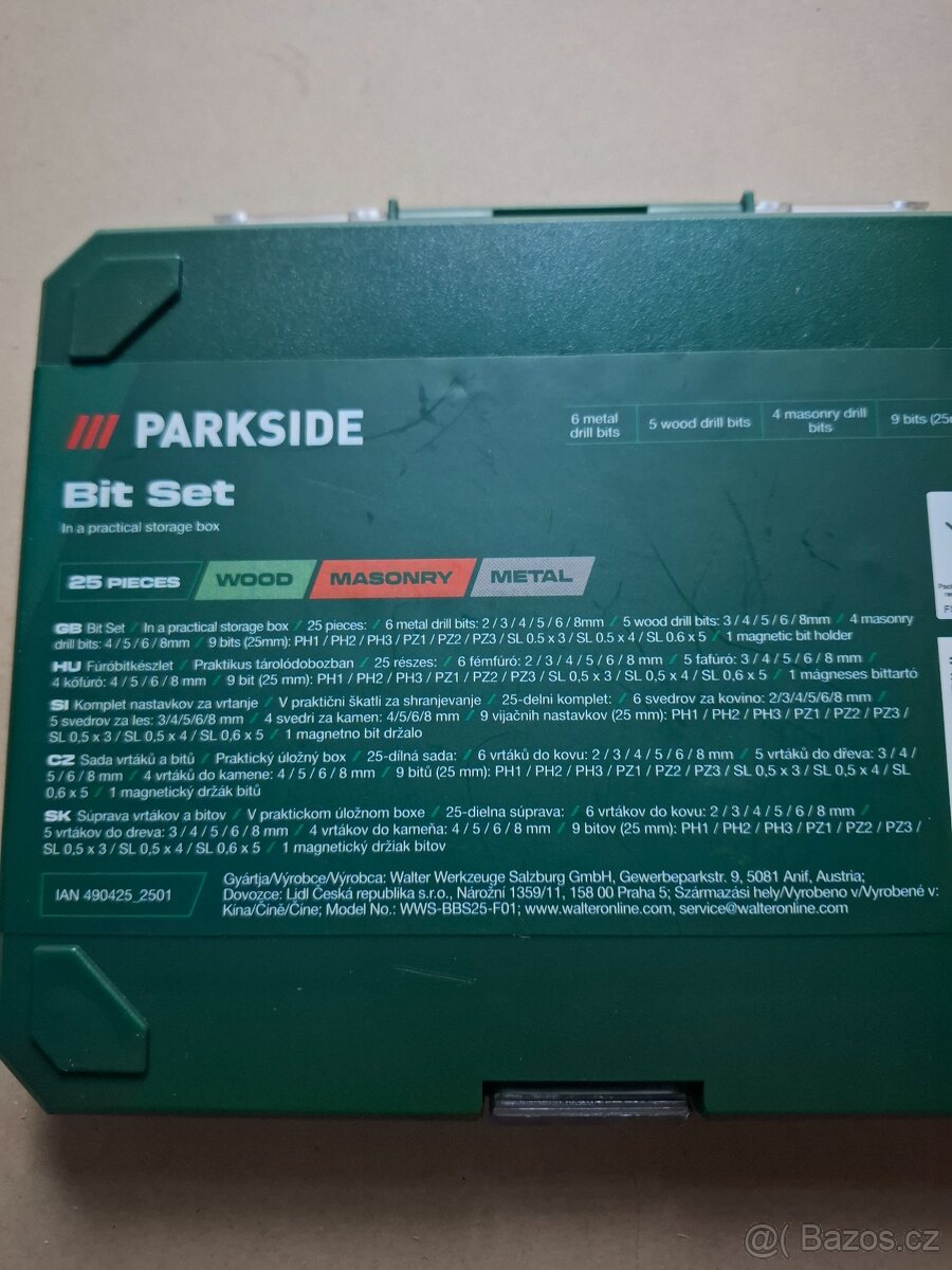 Sada vrtáků Parkside - 2