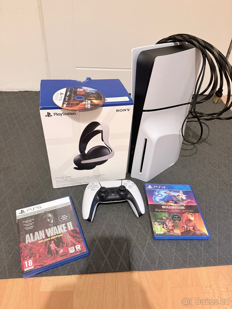 🎮 PlayStation 5 Slim Disc 1TB + PULSE Elite + hry - 2