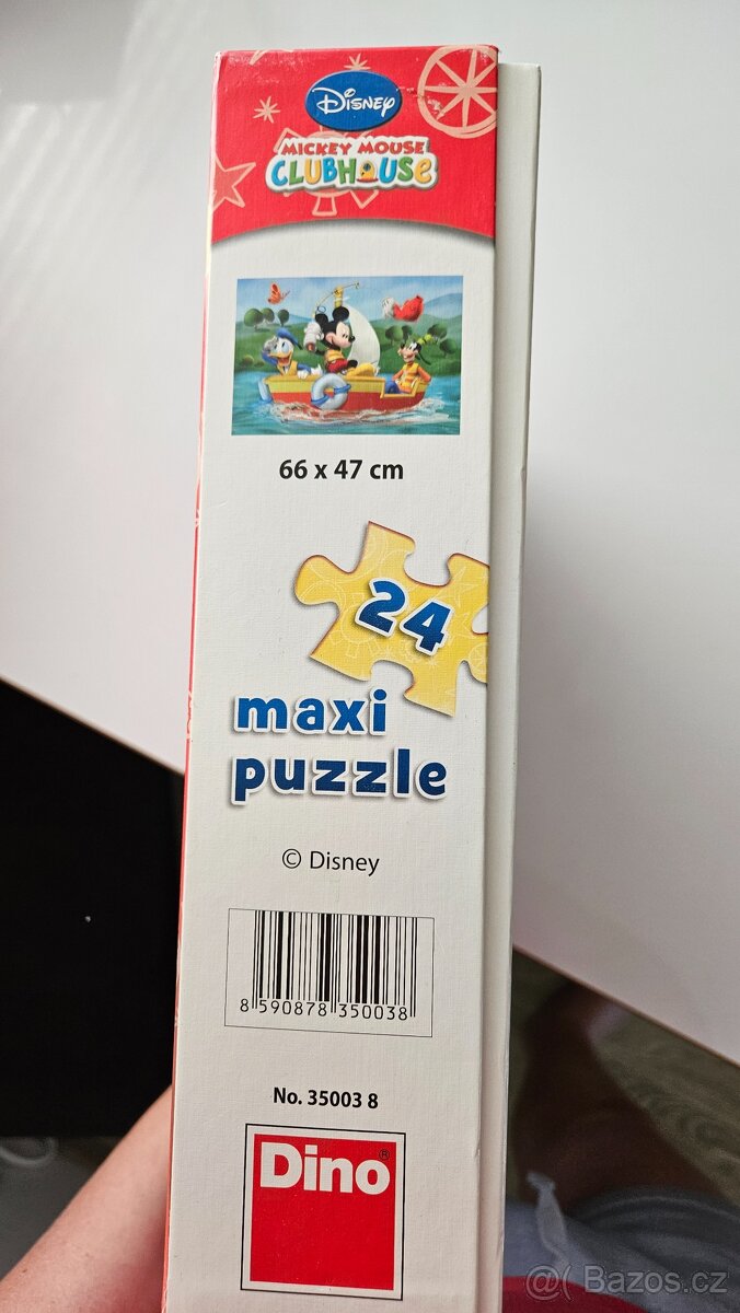 Dino Mickey Mouse Puzzle Maxi Mickey rybaří 24dílků - 2