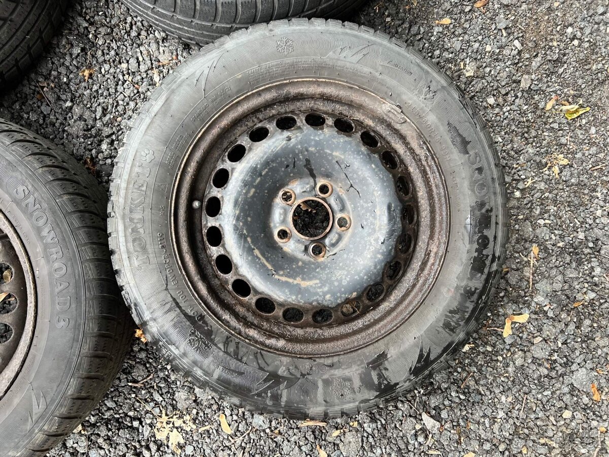 163. sada zimní kola 215/60 r16 5x108 - 2