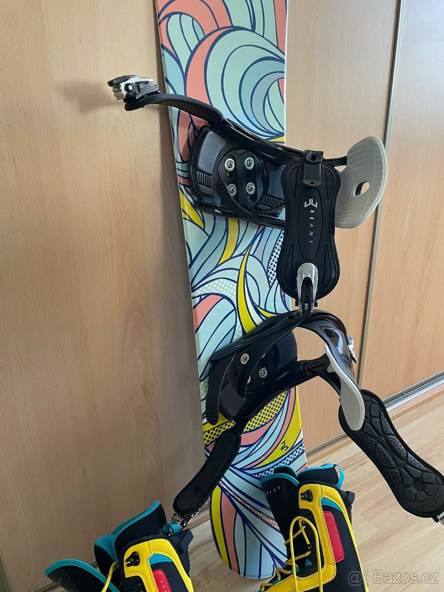 Set junior snowboard prkno+vázání+boty - 2