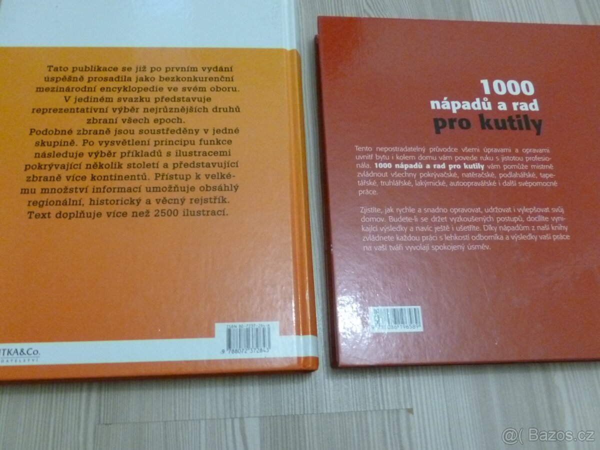 Dvě knihy o zbraních a domácí práce. - 2