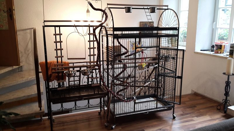 Klec pro papoušky - XXL voliéra - 2