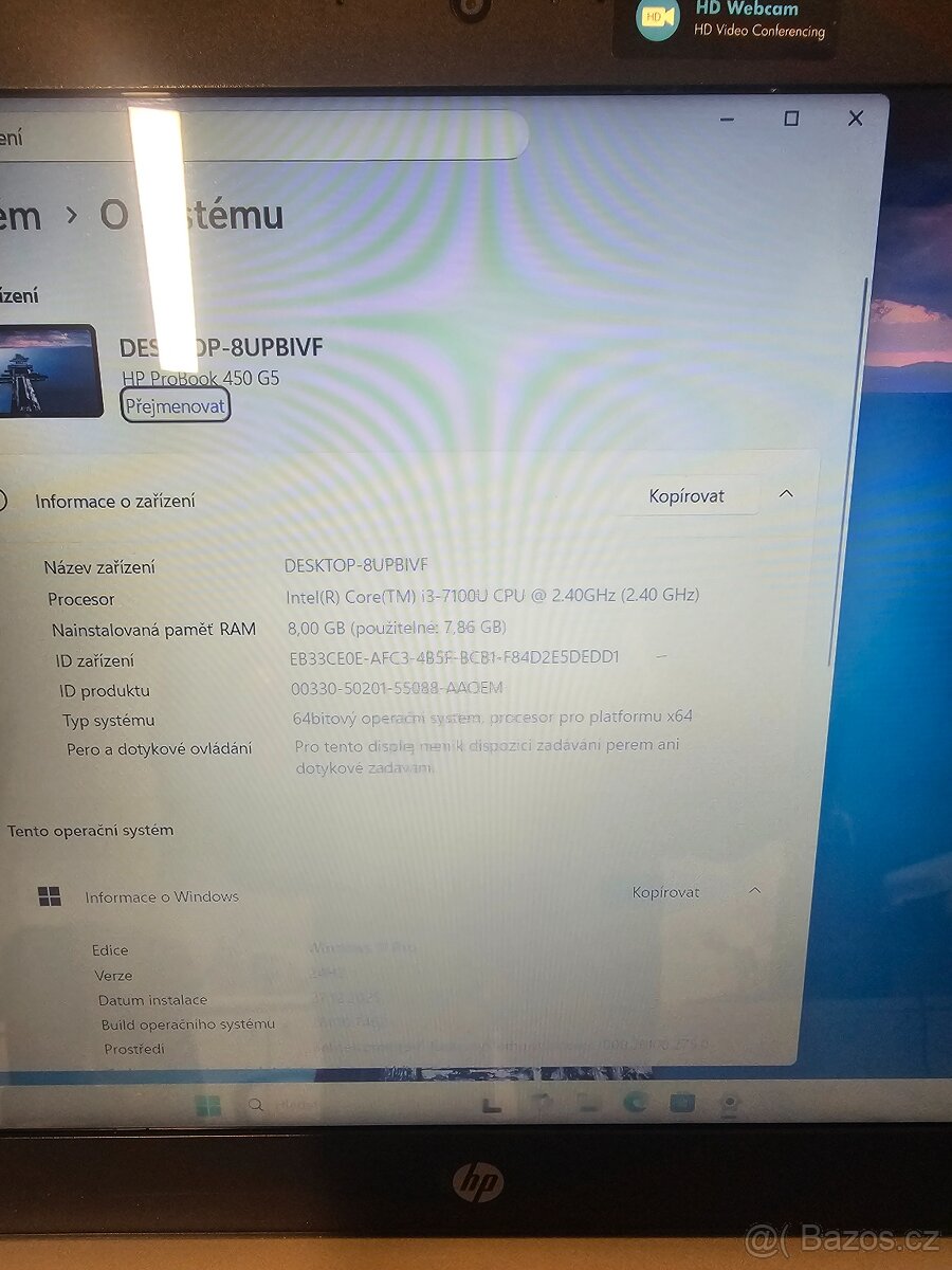 Notebook HP Probook 450 G5 - 2