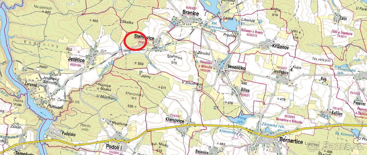 Prodej lesa Stehlovice u obory - 2