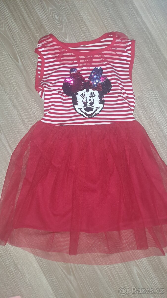 Mikina + šaty - Mickey mouse - 6-8 let dívky - 2