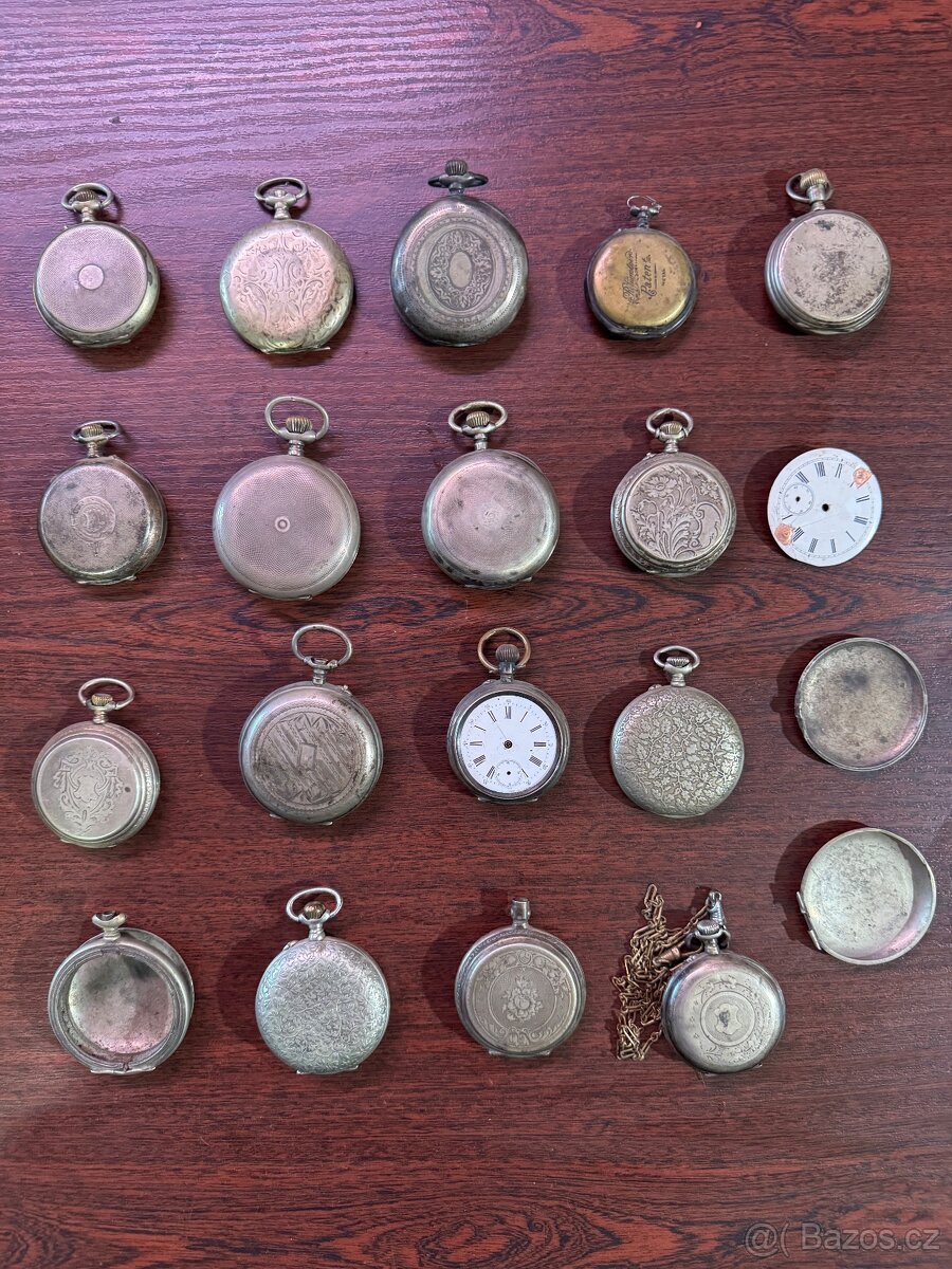 Stříbrné hodinky Ag, stribro, investice,sberatelstvi - 2