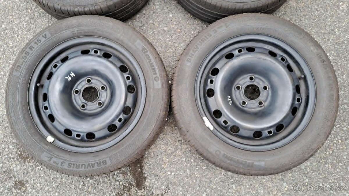 Sada letních kol 195/55R15, 5x100 - 2