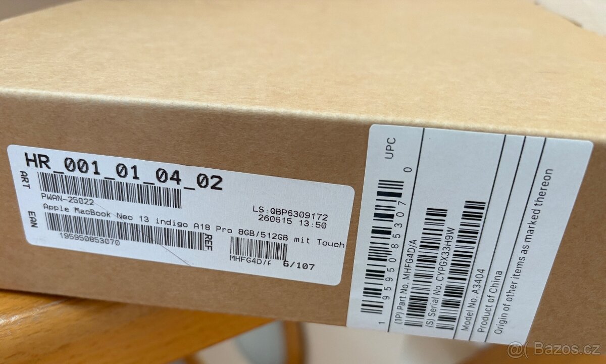 Apple MacBook Neo 512GB, indigo, Nový - 2