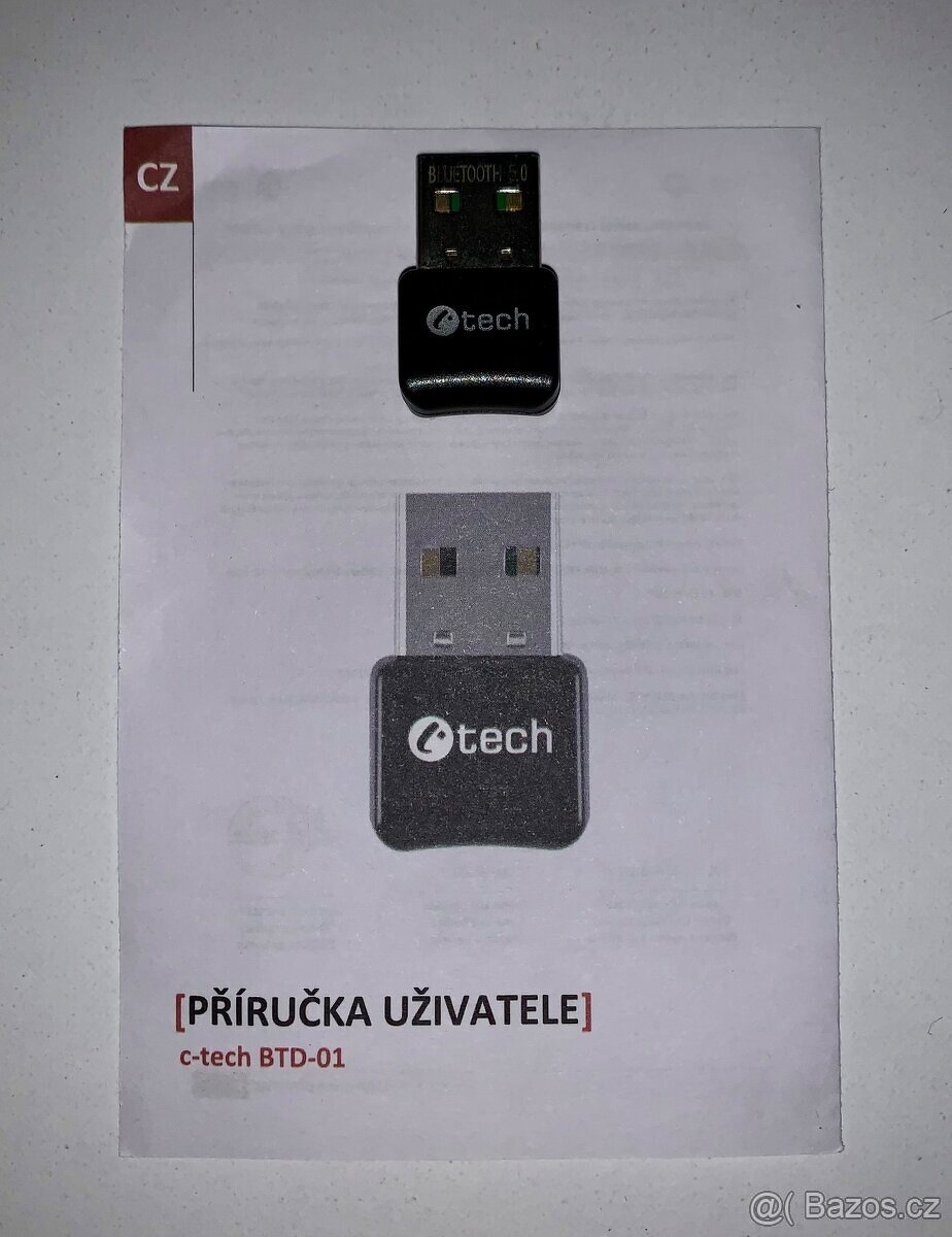 Bluetooth adaptér C-Tech BTD-01 (bluetooth 5.0) externí USB - 2