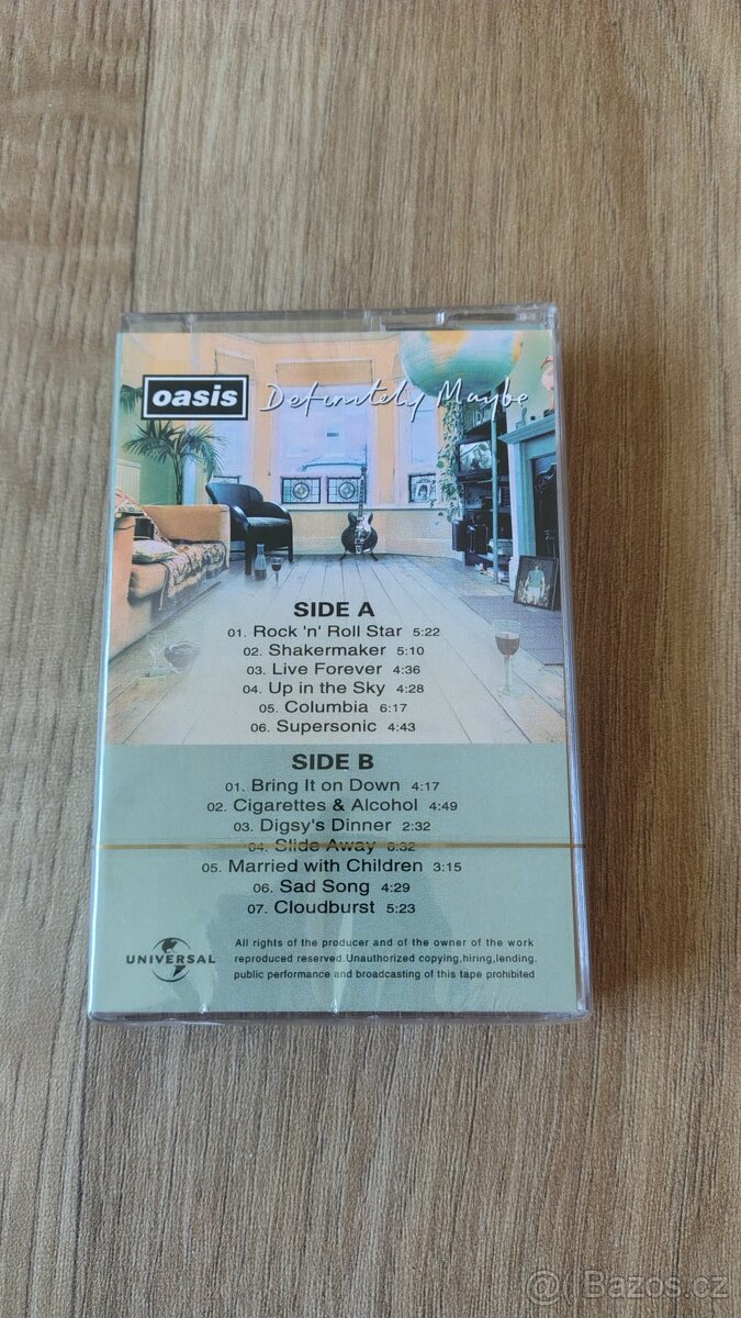 Nová MC kazeta Oasis - Definitely Maybe - 2