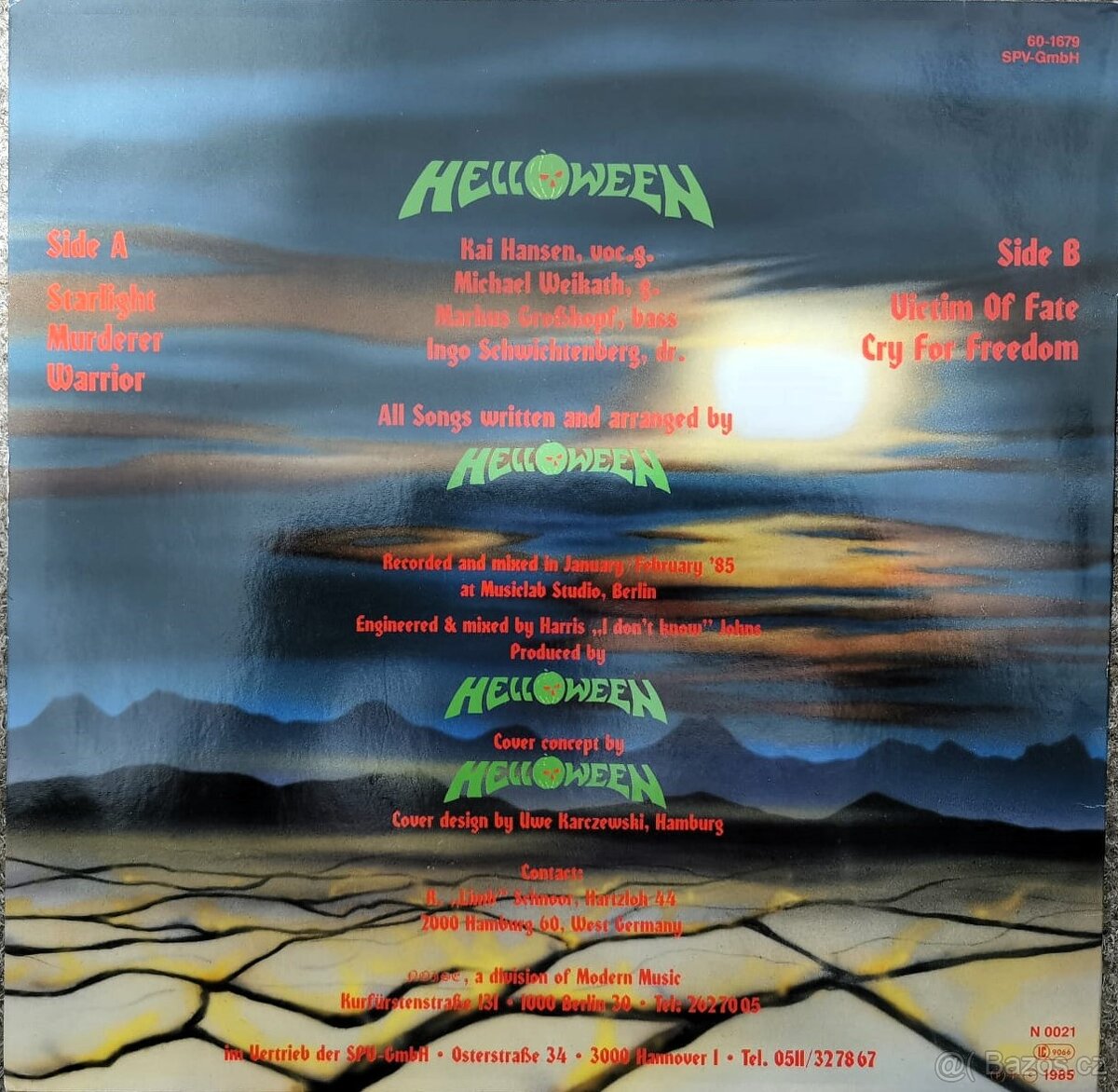 Helloween – Helloween (1985) – 12" Mini-Album / EP / - 2