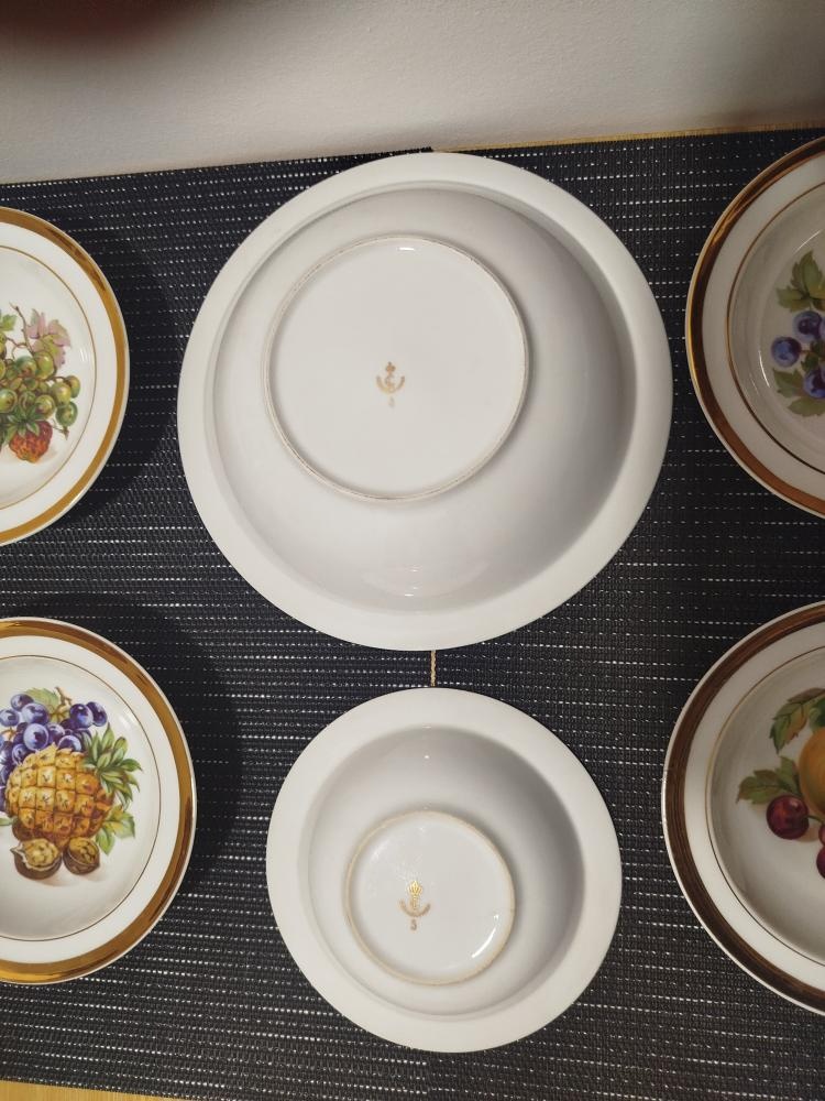 Sada zlacených misek_ Lesov Czechoslovakia - 2