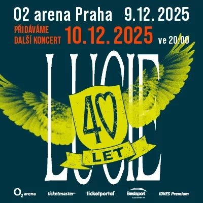 LUCIE - VIP lístky - výročí 40 LET - 10.12.2025 - O2 aréna - 2