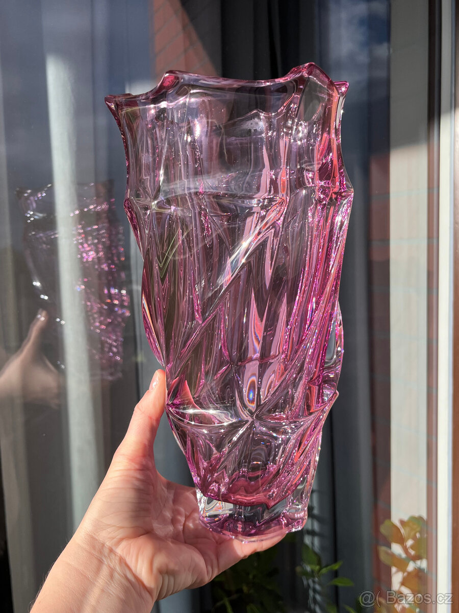 Křišťálová váza Flamenco 29 cm, Bohemia Treasury - 2