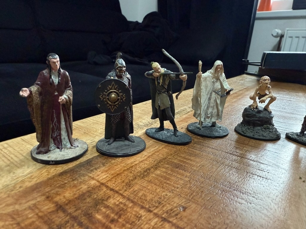 Kovové sběratelské figurky Pán Prstenů NLP 2005 - 2