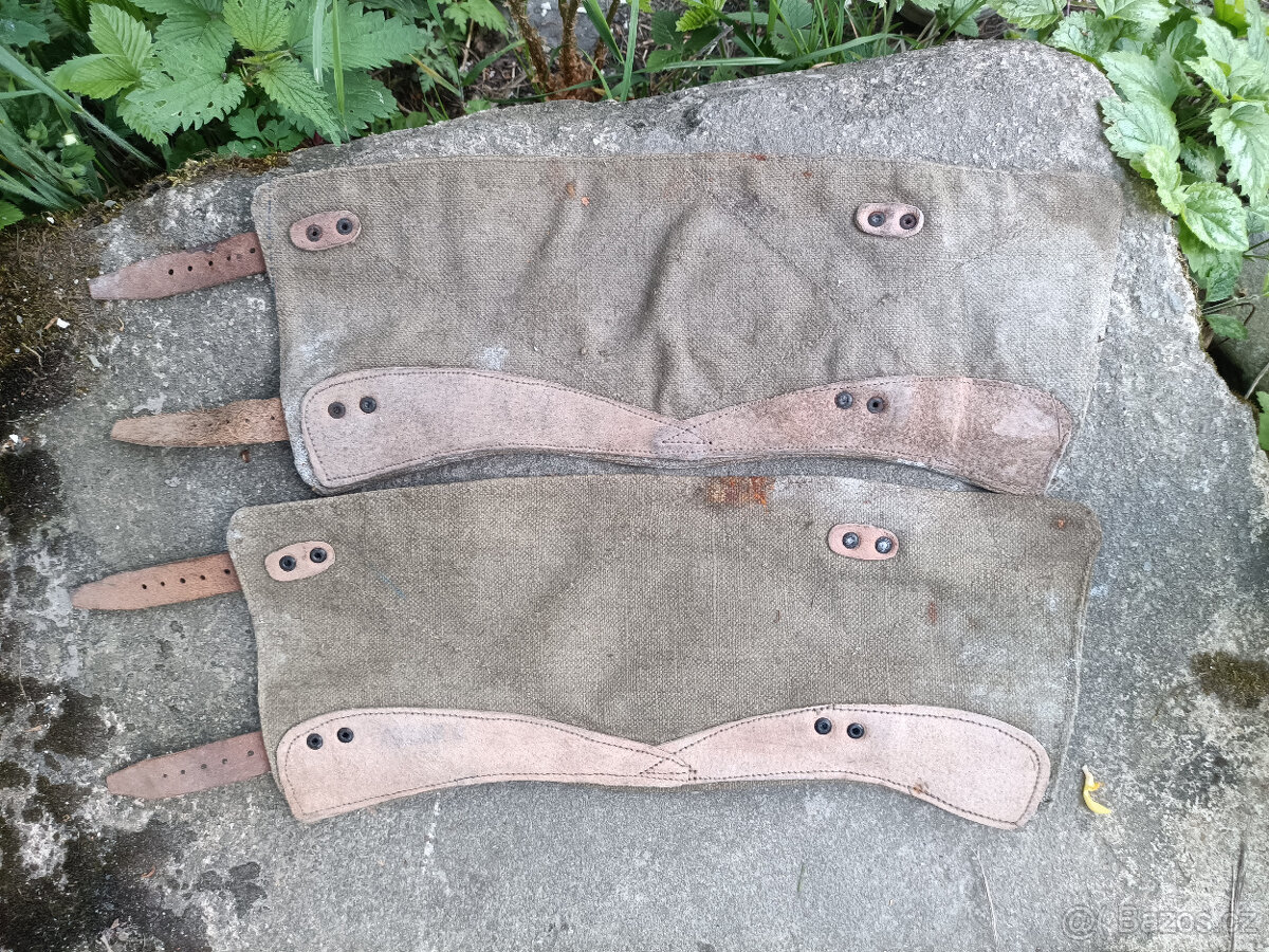 vojenské spinky ovinovačky s řemínky Armáda, civilní obrana - 2