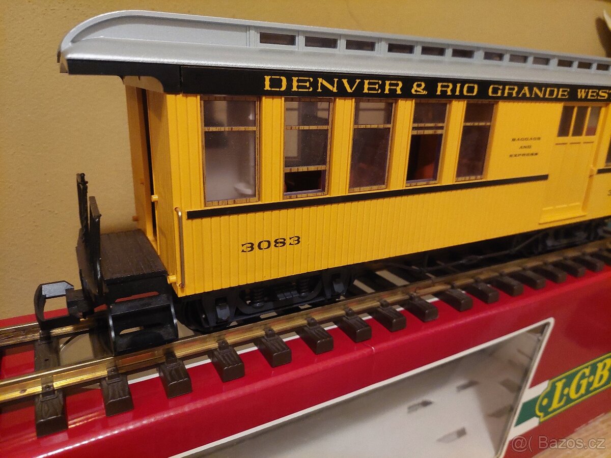 LGB 3083 zavazadlový vůz Denver a Rio Grande Western - 2