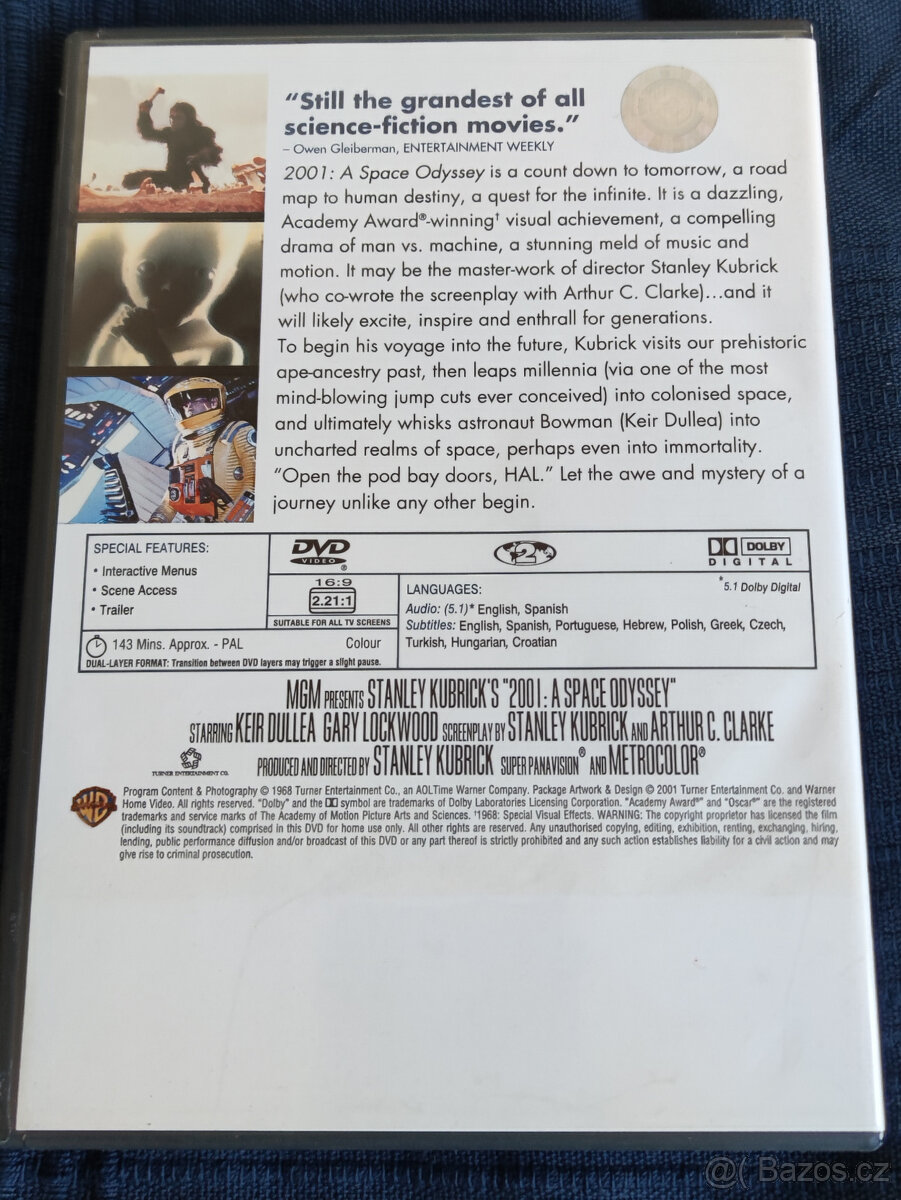 DVD Stanley Kubrick 2001: A Space Oddysey - Vesmírna odysea - 2