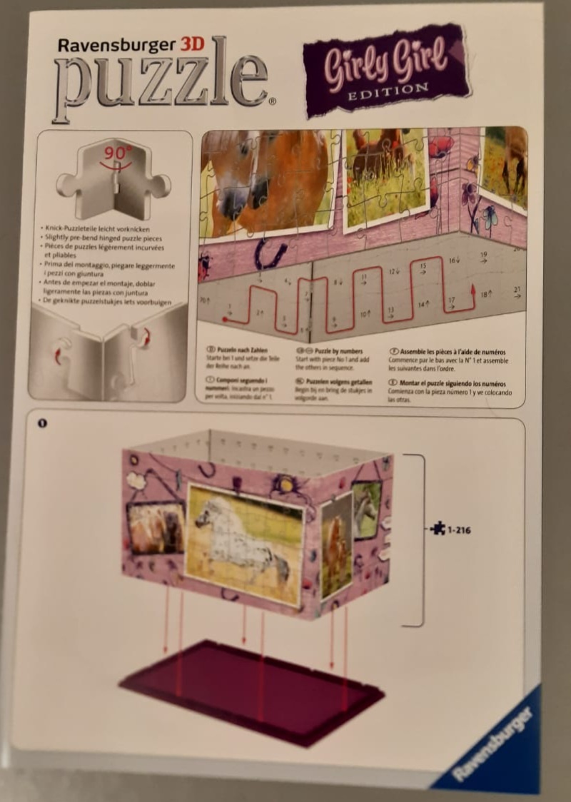 RAVENSBURGER 3D puzzle úložný box: Kůň 216 dílků - 2