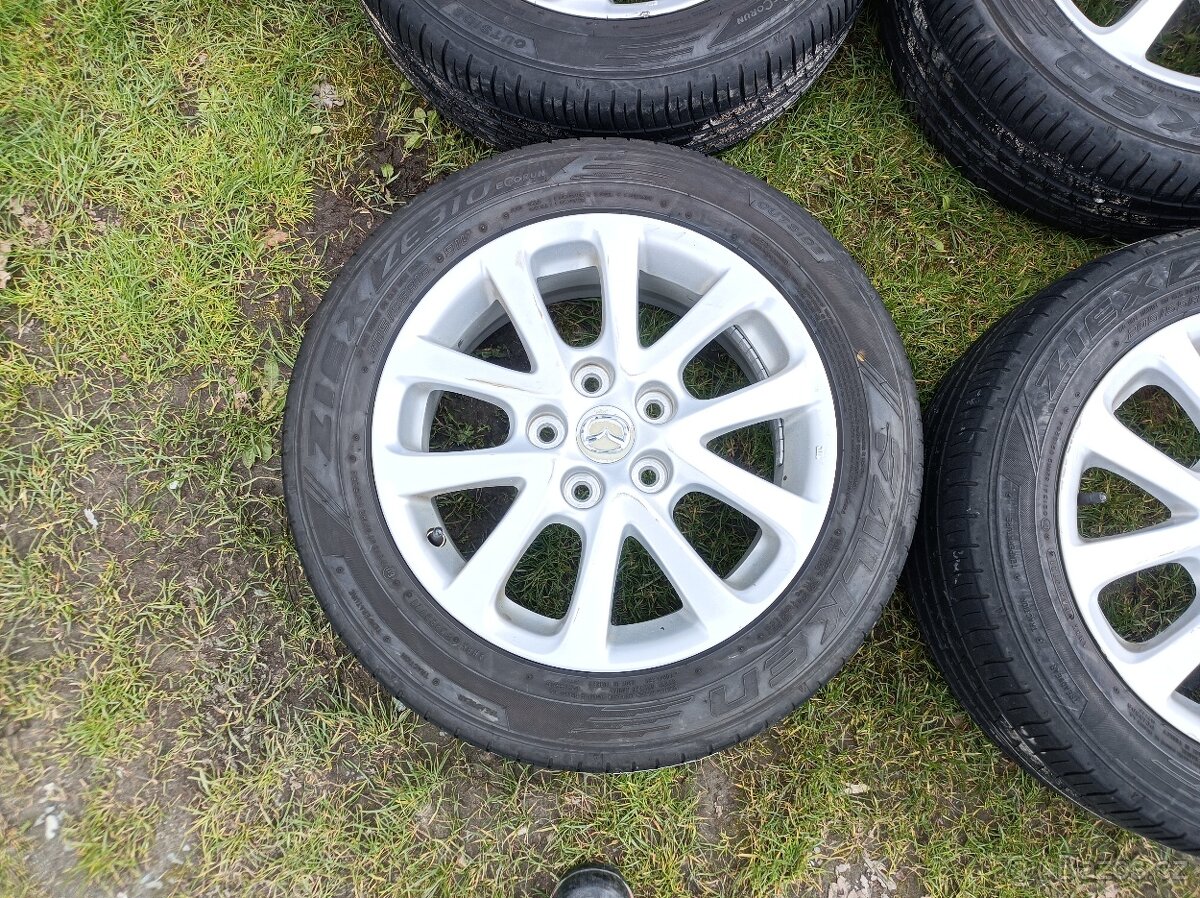 mazda 5 orig. alu kola- pneu letní 205/55 R16 - 2