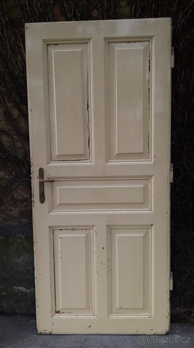 Starožitné smrkové dveře - 3 - 2