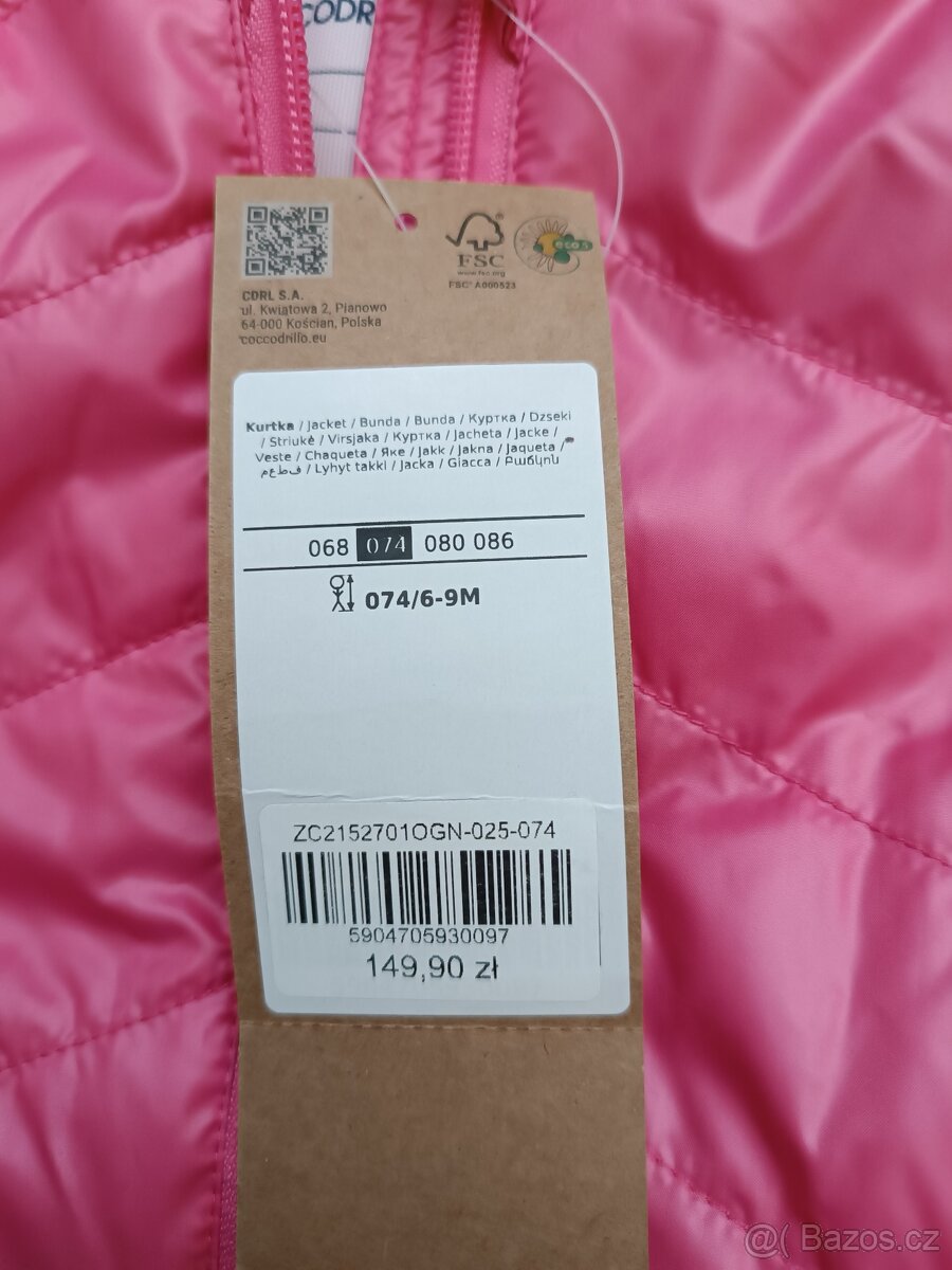 Akce Nová krásná přechodová bunda vel. 74 - 2