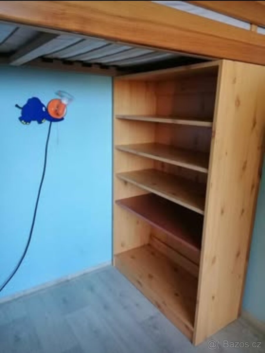 Vyvýšená postel s úložným prostorem - 2