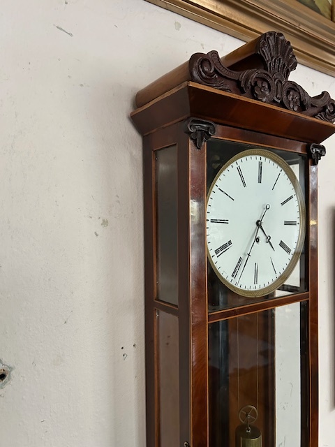 Hodiny biedermeier originál . - 2