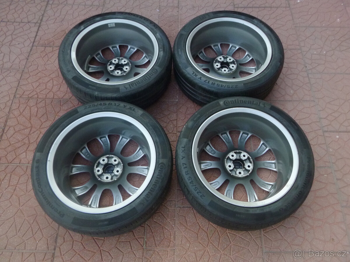 Letní alu sada kola originál Fiat 500 L 5x98 7Jx17 ET41 - 2