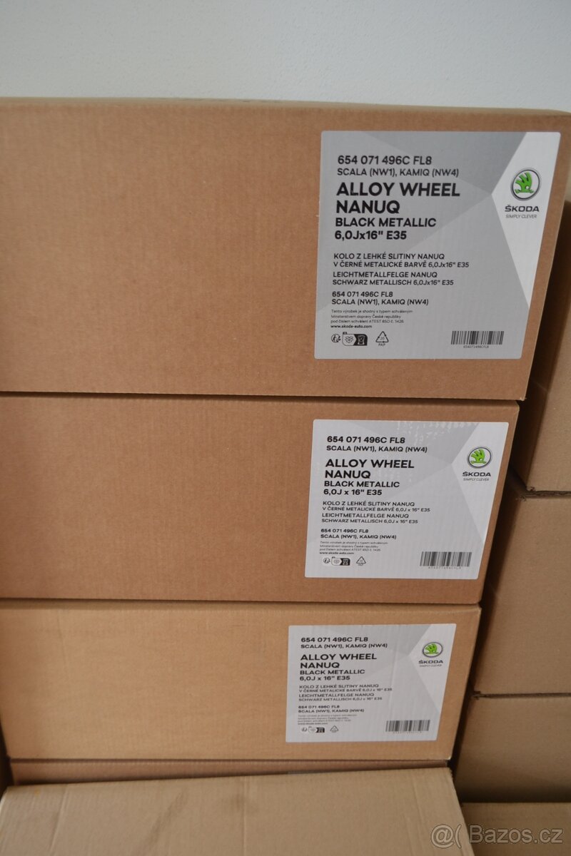 Škoda Kamiq/Scala,S.Arona– NOVÉ 16 originál Alu disky 6x16,E - 2