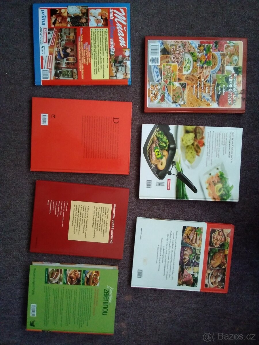 Různé kuchařské knížky jako nové. - 2