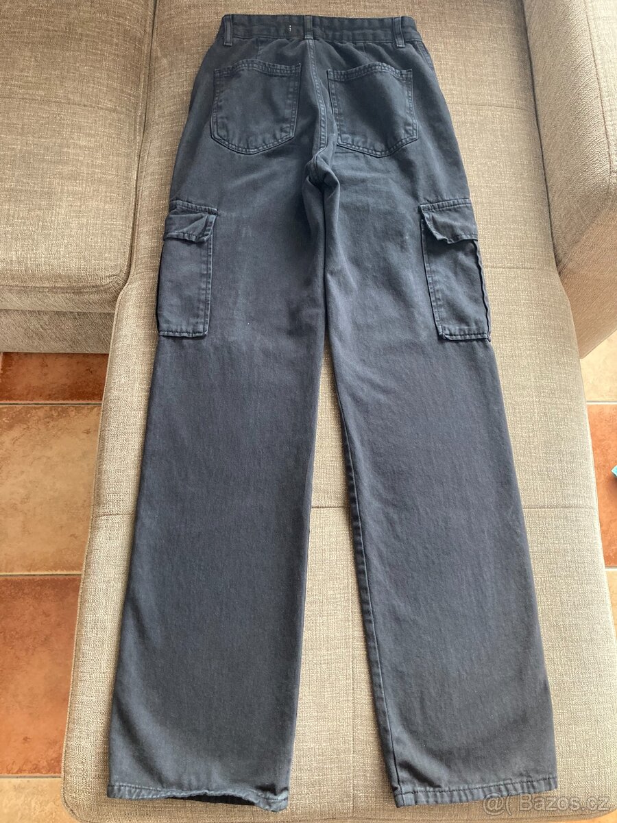 Dámské plátěné kalhoty s kapsami vel. 36 - 2