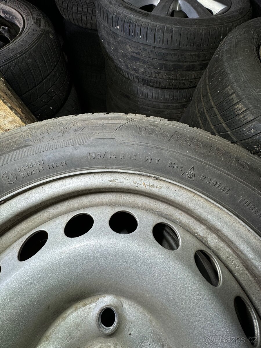 Plechové disky 5x112 R15 zimní sada - 2