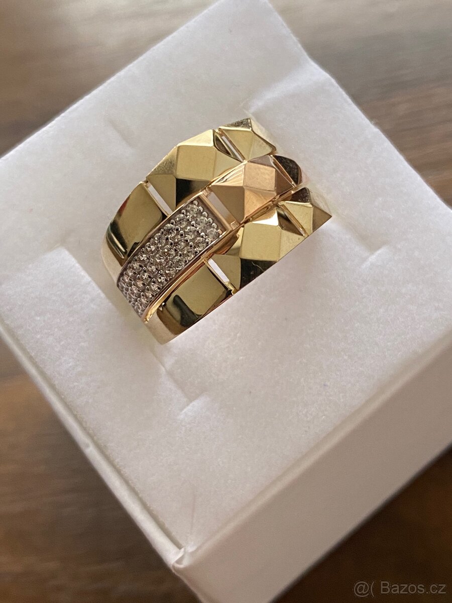 Zlatý dámský prsten - 2