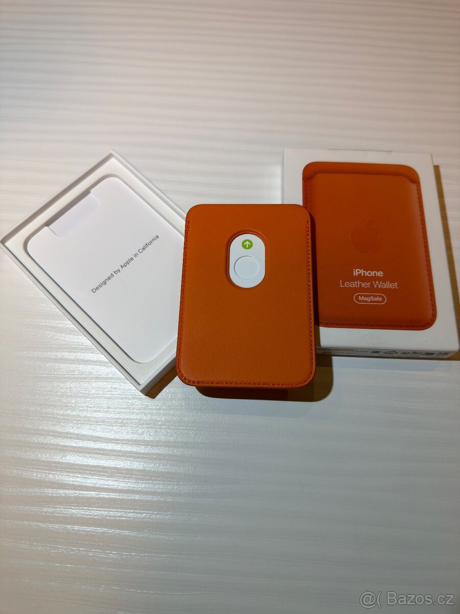 iPhone Leather Wallet ORANGE Find My 17Pro /Pro Max - 2